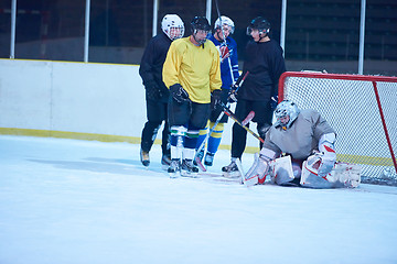 Image showing ice hockey goalkeeper