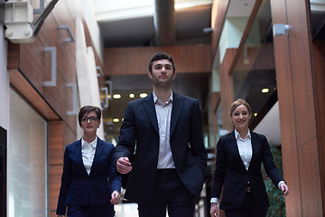 Image showing business people team walking