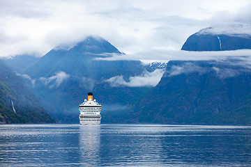 Image showing Cruise Liners On Hardanger fjorden