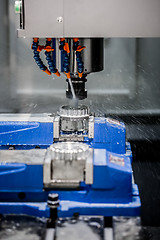 Image showing Metalworking CNC milling machine.