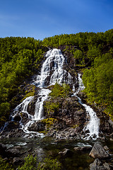 Image showing Bratlandsdalen waterfall