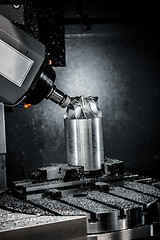 Image showing Metalworking CNC milling machine.