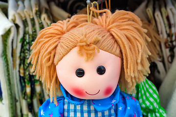 Image showing Souvenirs and toys in the shop window