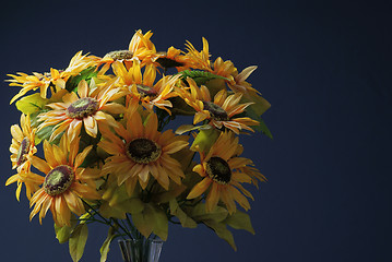 Image showing bouquet of flowers of sunflowers