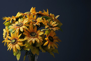 Image showing bouquet of flowers of sunflowers