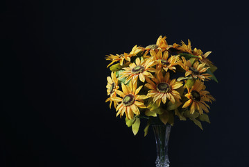 Image showing bouquet of flowers of sunflowers