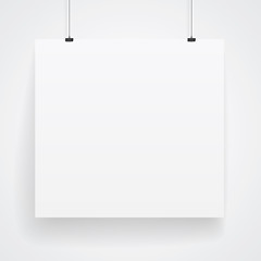 Image showing Blank paper poster