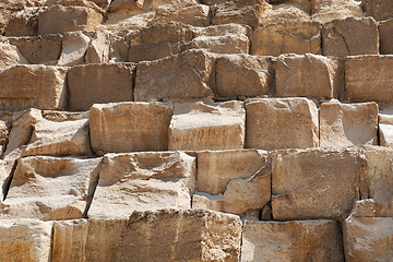 Image showing Wall of pyramid