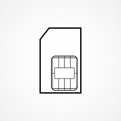 Image showing sim card symbol