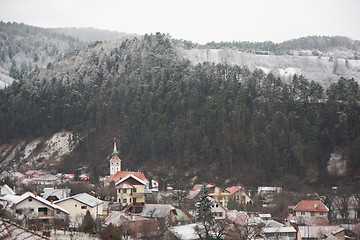 Image showing Winter View of a town