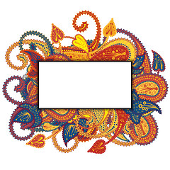 Image showing Paisley Pattern Ornate Frame