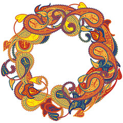 Image showing Paisley Pattern Ornate Frame