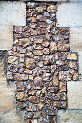 Image showing wall texture in london   stone  the floor