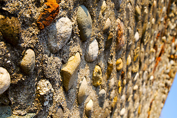 Image showing wall milan  in italy old   church concrete wall sky