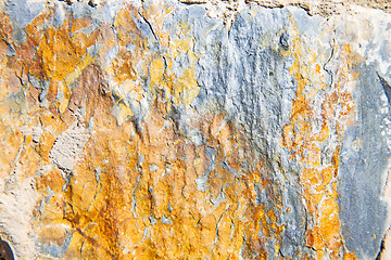 Image showing rocks stone and red orange  in the wall of morocco