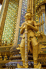 Image showing demon in the temple bangkok a  warrior