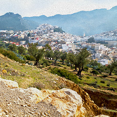 Image showing old city in morocco africa land home and landscape valley