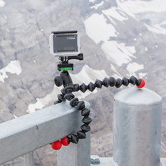 Image showing LES DIABLERETS, SWITZERLAND - JULY 22, 2015: Closeup of GoPro He