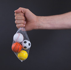 Image showing Small toy balls isolated