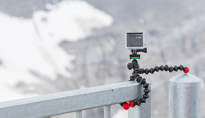 Image showing LES DIABLERETS, SWITZERLAND - JULY 22, 2015: Closeup of GoPro He