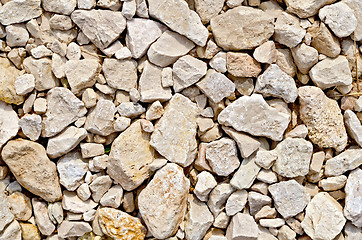 Image showing Crushed sandstone on dirt road