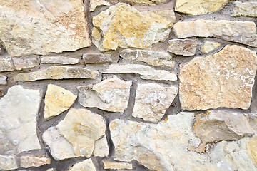 Image showing Wall made of sandstone