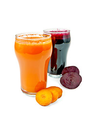 Image showing Juice carrot and beet