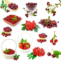 Image showing Berries red set