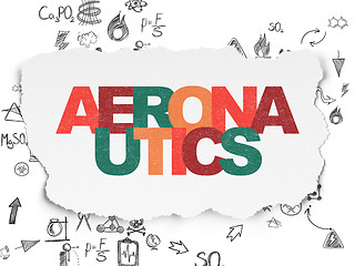 Image showing Science concept: Aeronautics on Torn Paper background