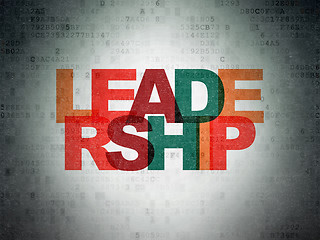 Image showing Business concept: Leadership on Digital Paper background