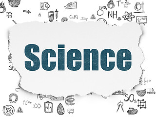 Image showing Science concept: Science on Torn Paper background