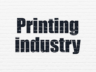 Image showing Industry concept: Printing Industry on wall background