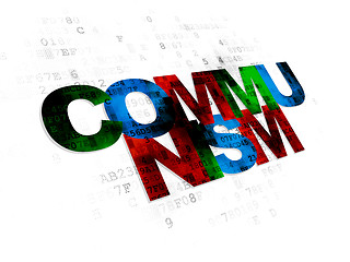 Image showing Politics concept: Communism on Digital background