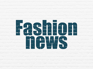 Image showing News concept: Fashion News on wall background