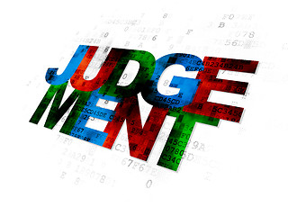 Image showing Law concept: Judgement on Digital background