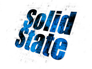 Image showing Science concept: Solid State on Digital background