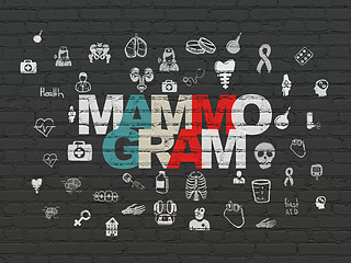 Image showing Healthcare concept: Mammogram on wall background