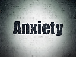 Image showing Health concept: Anxiety on Digital Paper background