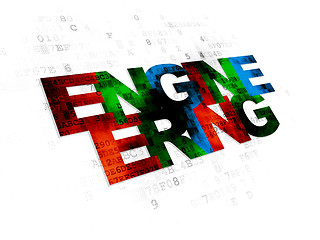 Image showing Science concept: Engineering on Digital background