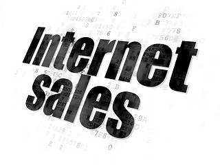 Image showing Marketing concept: Internet Sales on Digital background