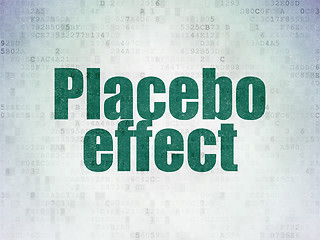 Image showing Medicine concept: Placebo Effect on Digital Paper background