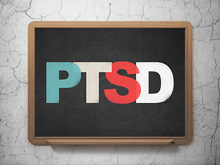 Image showing Healthcare concept: PTSD on School Board background