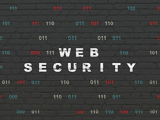 Image showing Web development concept: Web Security on wall background