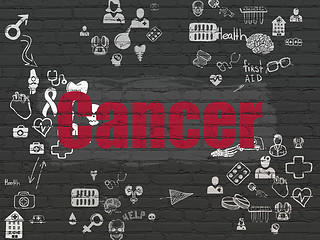 Image showing Healthcare concept: Cancer on wall background