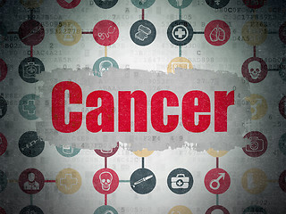 Image showing Healthcare concept: Cancer on Digital Paper background