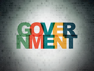 Image showing Politics concept: Government on Digital Paper background