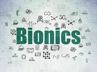 Image showing Science concept: Bionics on Digital Paper background