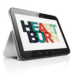Image showing Healthcare concept: Tablet Computer with Heartburn on  display