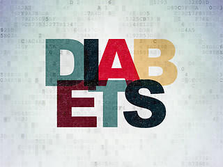 Image showing Health concept: Diabets on Digital Paper background