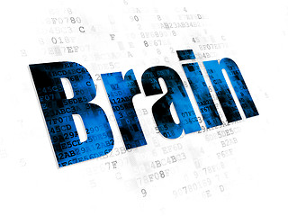 Image showing Medicine concept: Brain on Digital background